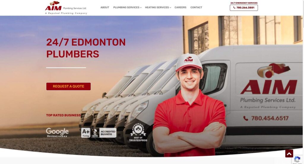 AIM Plumbing & Heating's Homepage