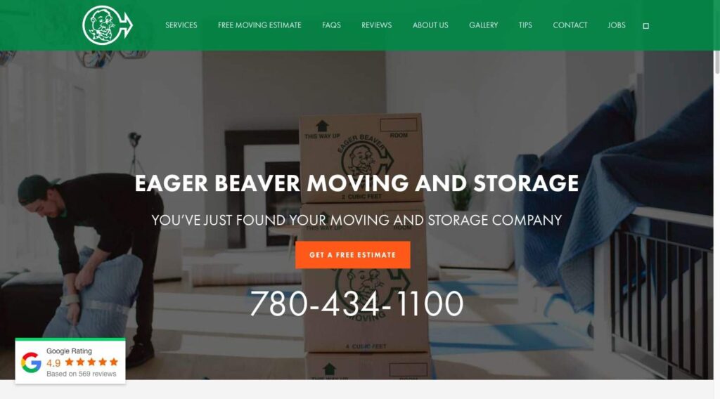 Eager Beaver Moving & Storage's Homepage