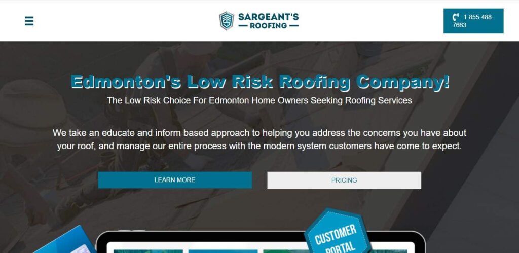Sargeant’s Roofing's Homepage