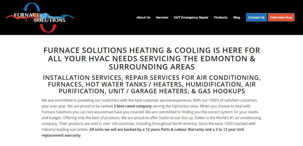 Furnace Solutions Heating & Air Conditioning's Homepage