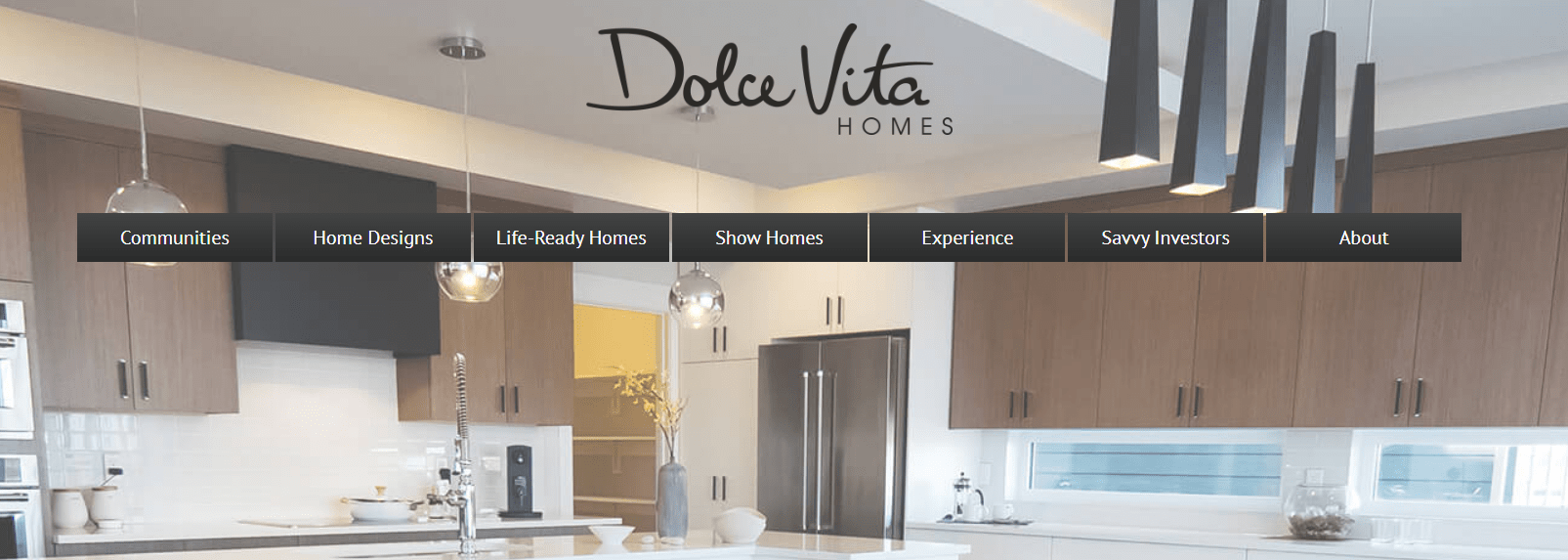 Dolce Vita Homes' Homepage