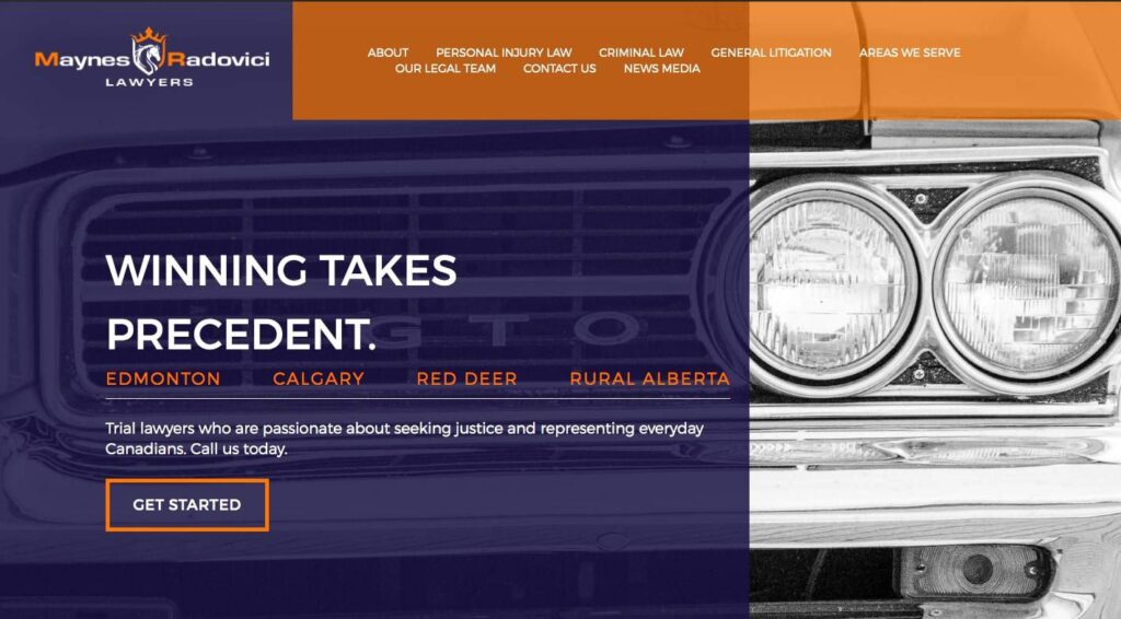 Maynes & Radovici Lawyers' Homepage