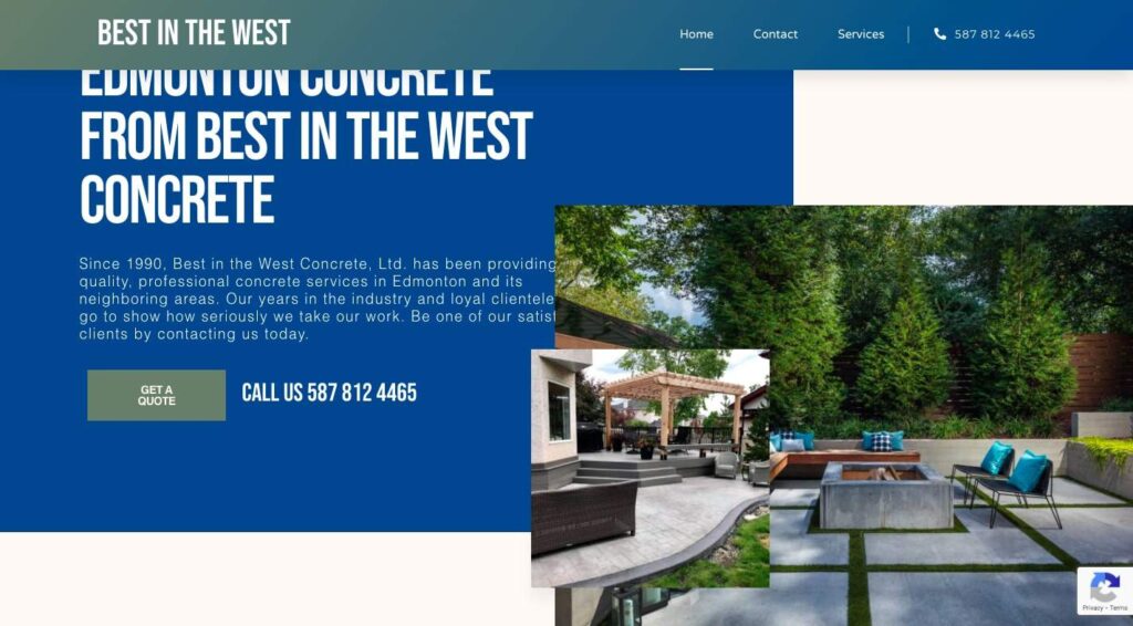 Best in the West Concrete Ltd.'s Homepage