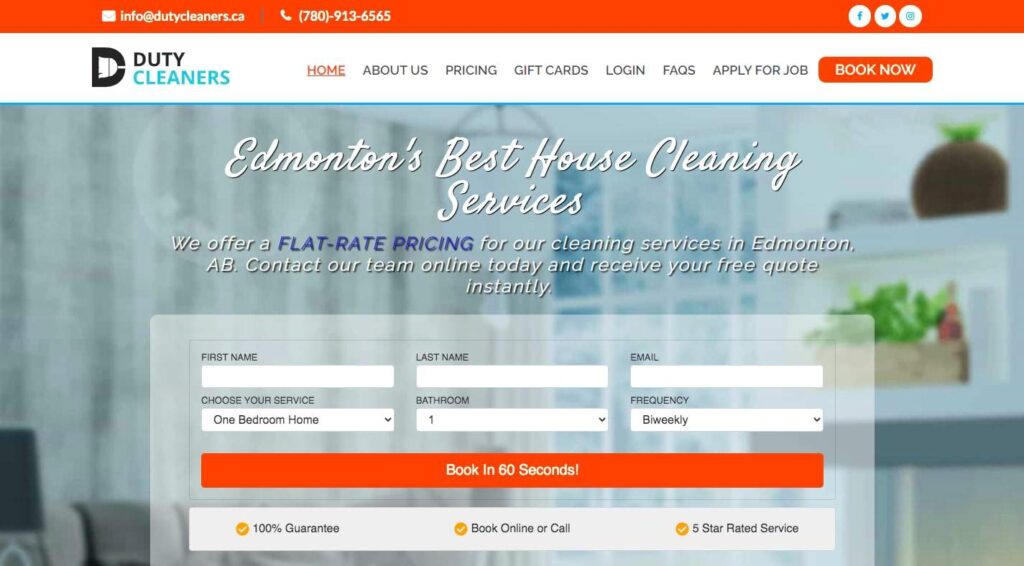 Duty Cleaners' Homepage