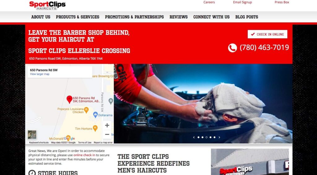 Sport Clips Ellerslie Crossing's Homepage