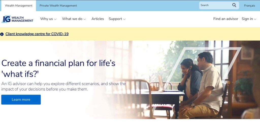Timothy Weber of IG Wealth Management's Homepage
