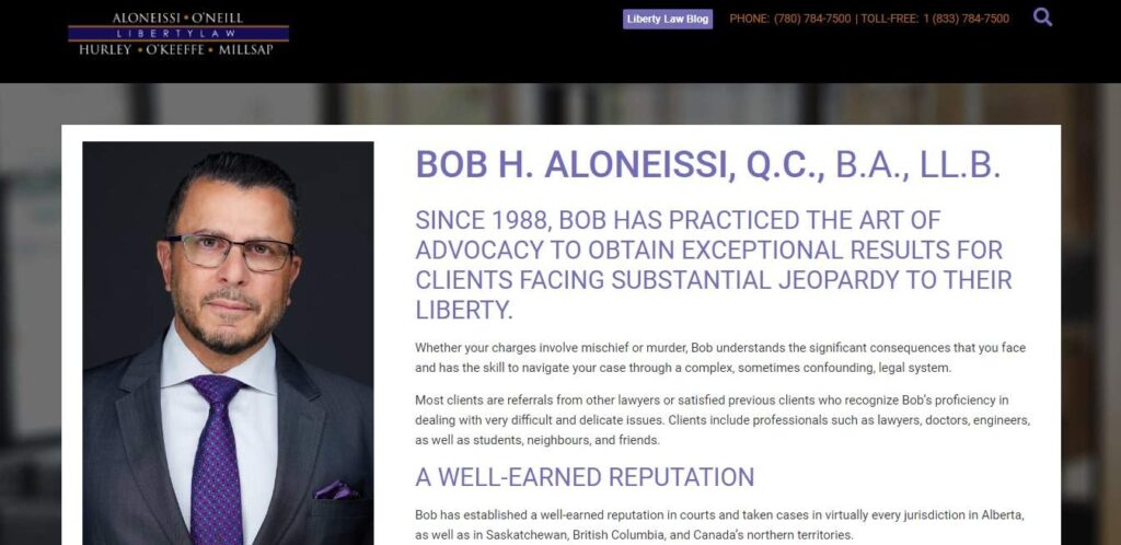 Bob H. Aloneissi of Liberty Law's Homepage