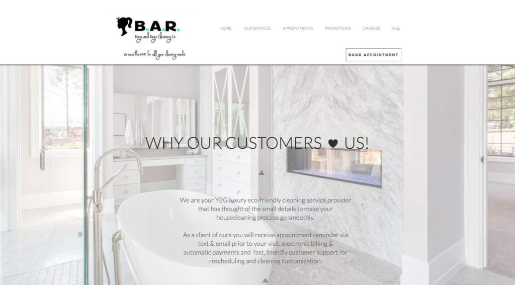 B.A.R. Cleaning Co.'s Homepage