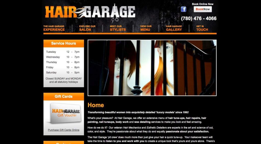 Hair Garage's Homepage