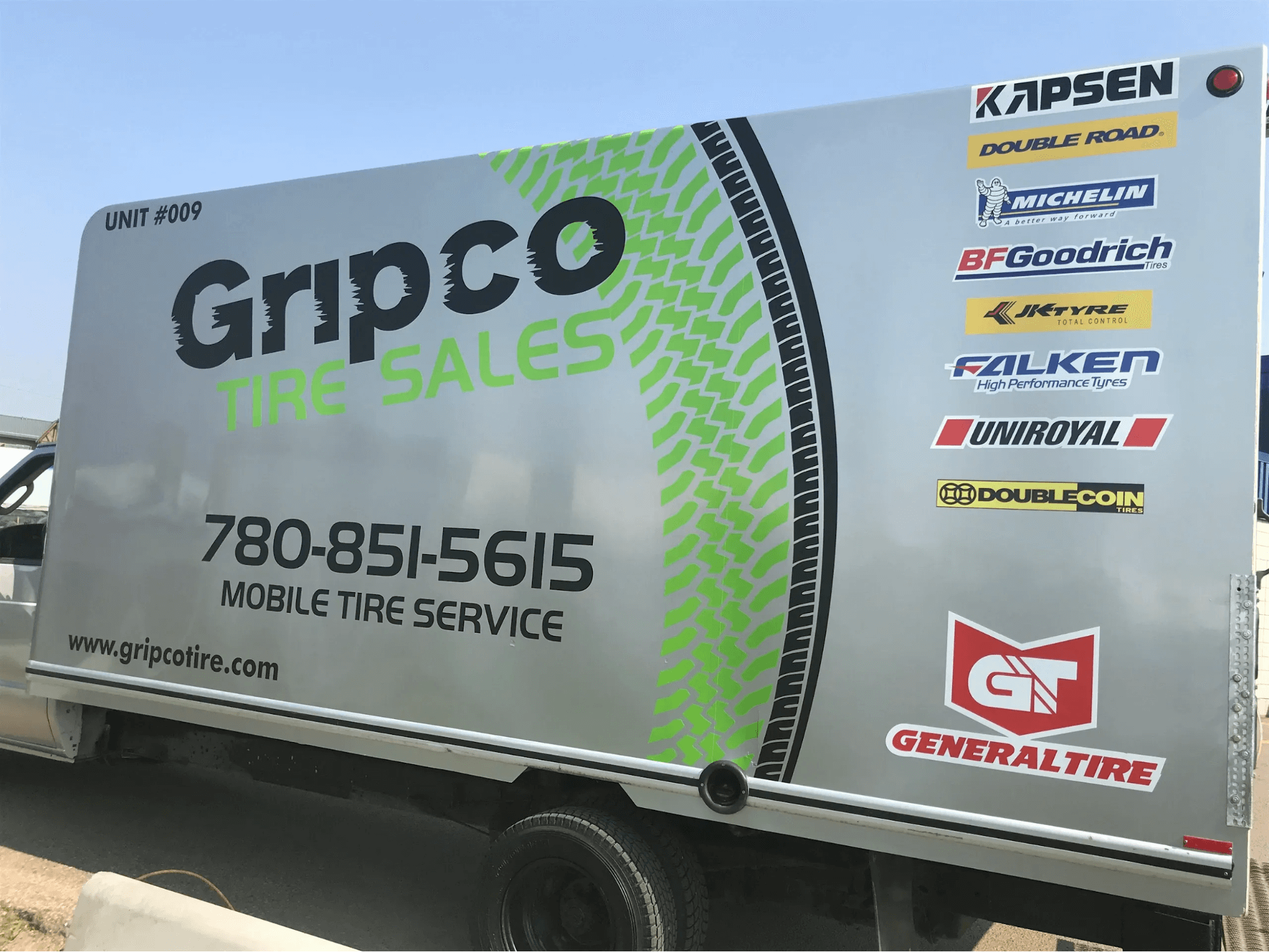 Gripco Tire Sales' Truck