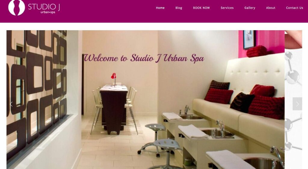 Studio J Urban Spa's Homepage