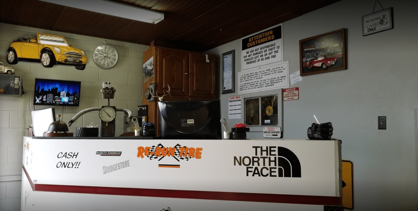 Re-Run Tires' Lobby