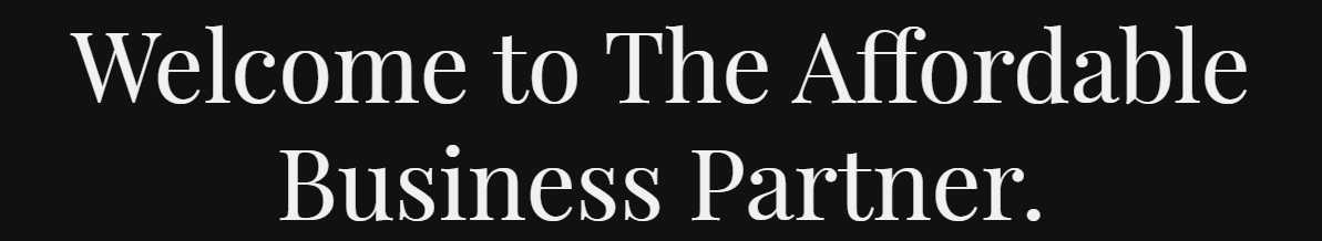 The Affordable Business Partner's Logo