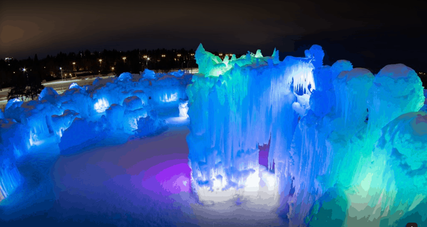 Ice Castles At Hawrelak Park