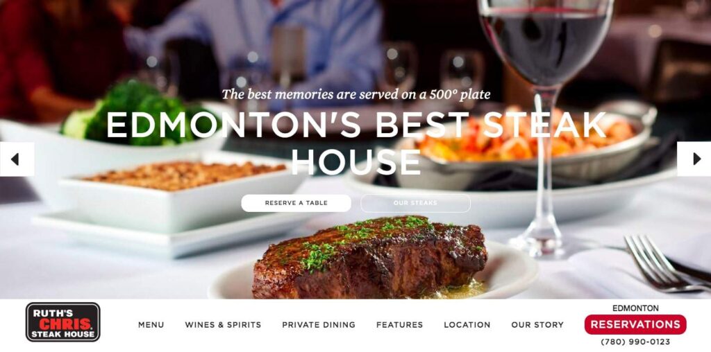 Ruth’s Chris Steak House's Homepage