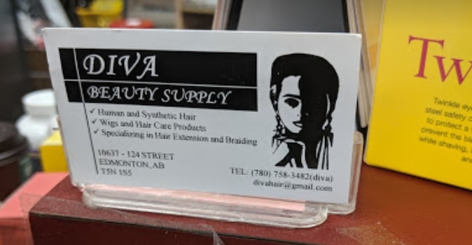 Diva Beauty Supply's Business Card