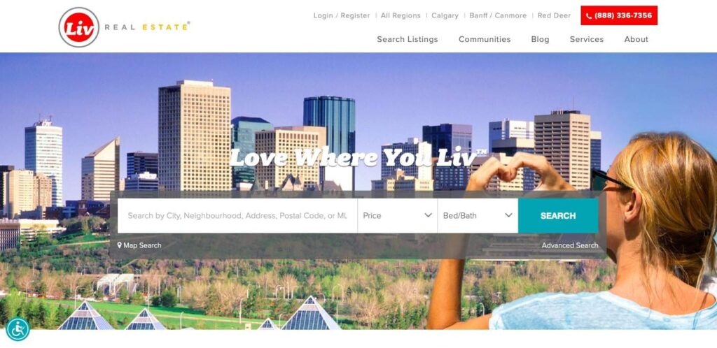 Liv Real Estate's Homepage