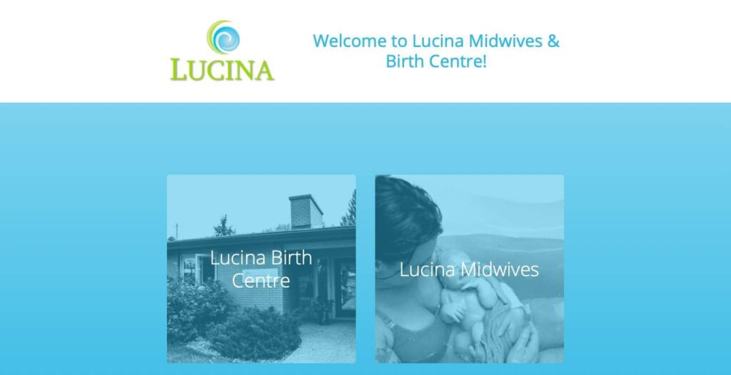 Lucina Birth Centre Home's Homepage