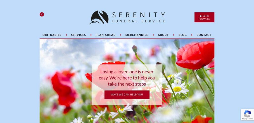 Serenity Funeral Service's Homepage