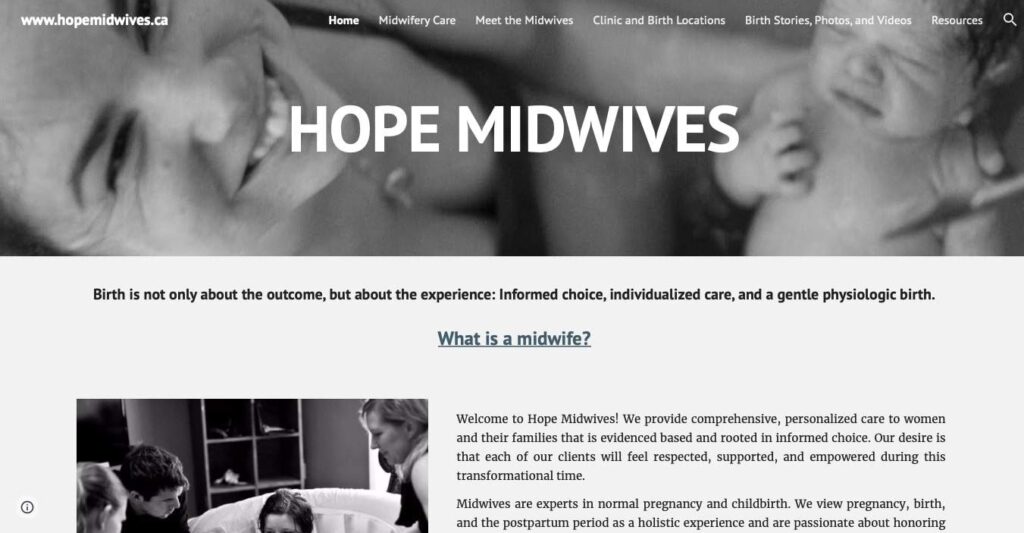 Hope Midwives' Homepage