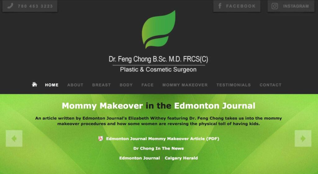 Sc. M.D. FRCS Plastic & Cosmetic Surgeon's Homepage