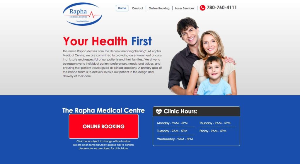 Rapha Medical Centre's Homepage