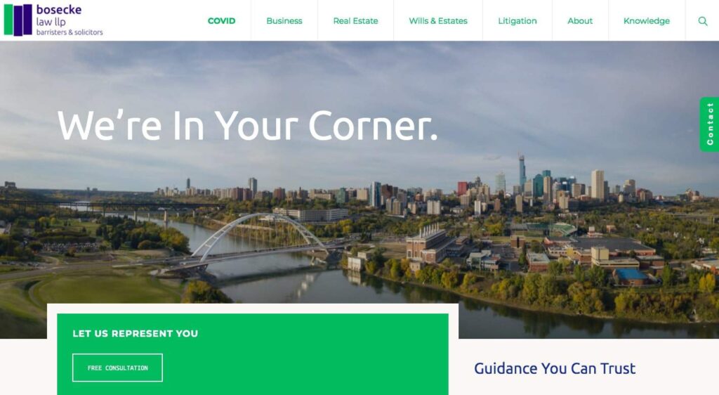 Bosecke Law LLP's Homepage
