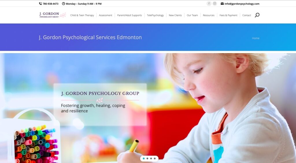 J. Gordon Psychology Group Homepage