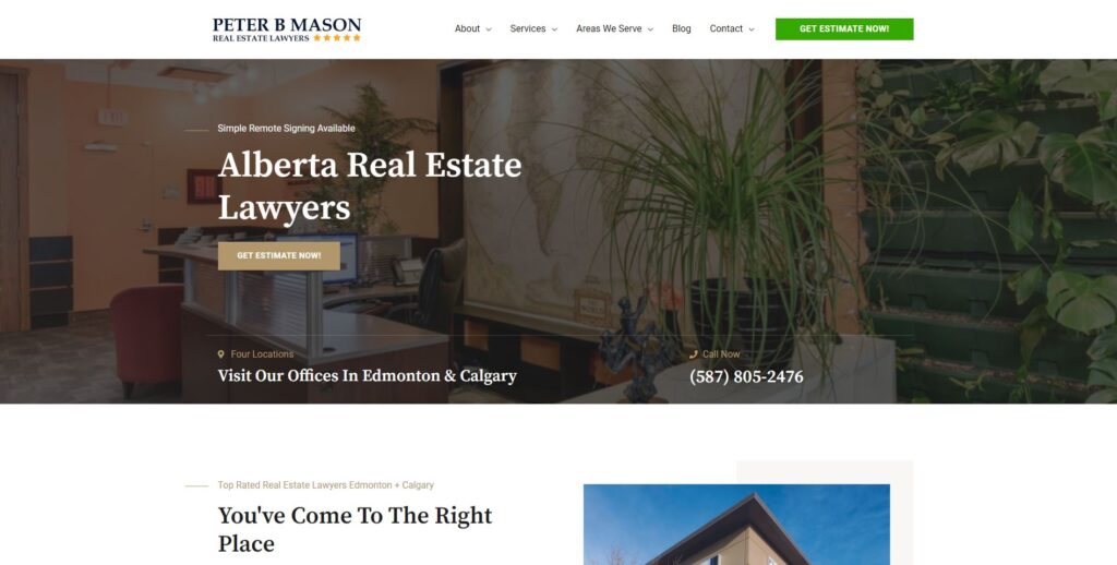 Peter B Mason Real Estate Lawyers' Homepage