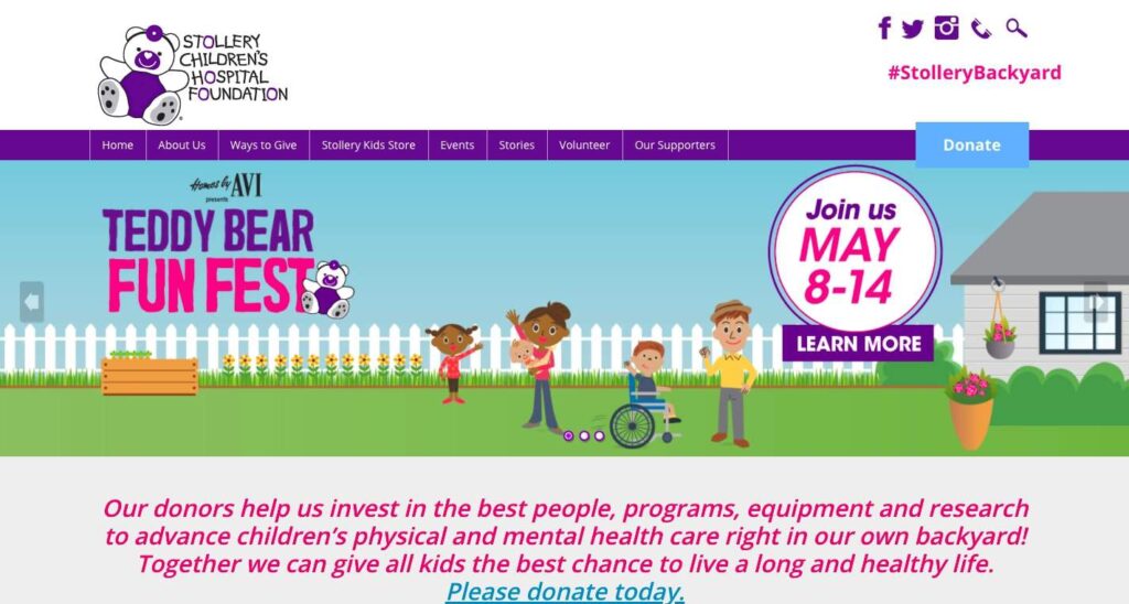 Stollery Children’s Hospital's Homepage