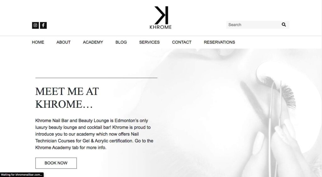 Khrome Nail Bar's Homepage