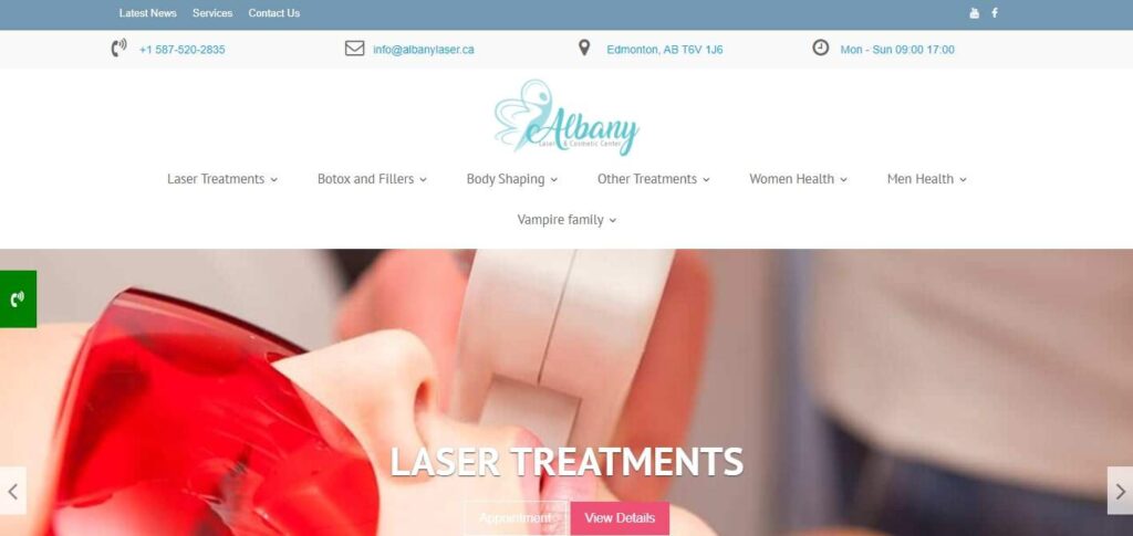 Albany Cosmetic and Laser Center's Homepage