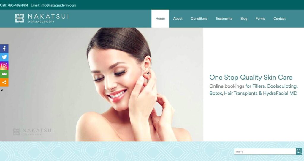 Nakatsui Dermasurgery's Homepage