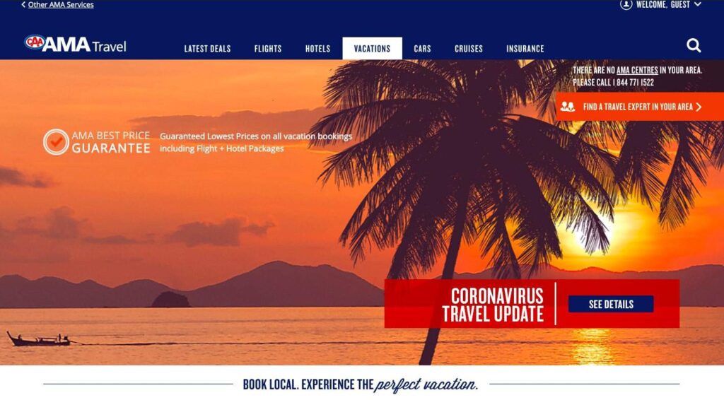 AMA Travel's Homepage