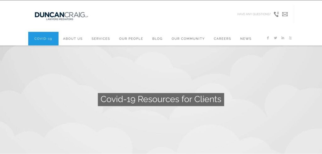 Duncan Craig LLP's Homepage