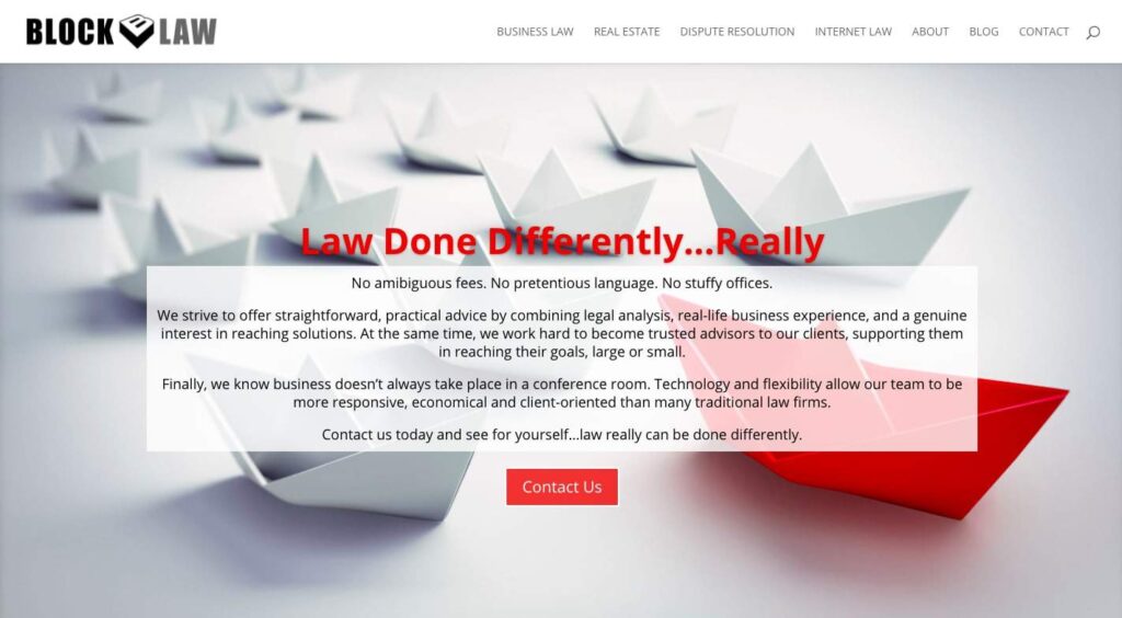 Benjamin J. Block of Block Law's Homepage