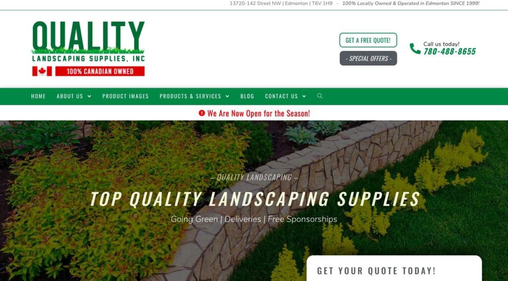 Quality Landscaping Supplies, Inc.'s Homepage