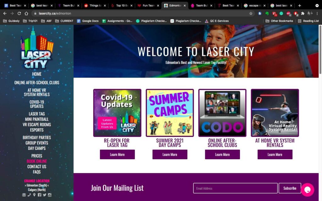 Laser City's Homepage