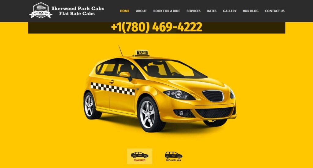 Flat Rate Cabs' Homepage