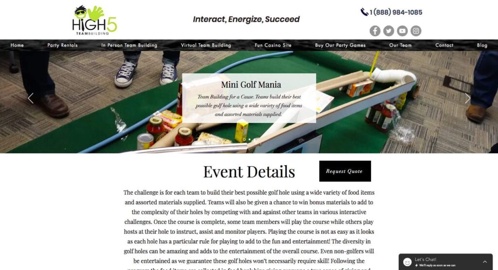 Mini Golf Mania's Homepage