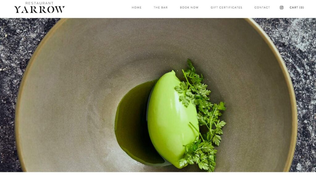 Restaurant Yarrow's Homepage