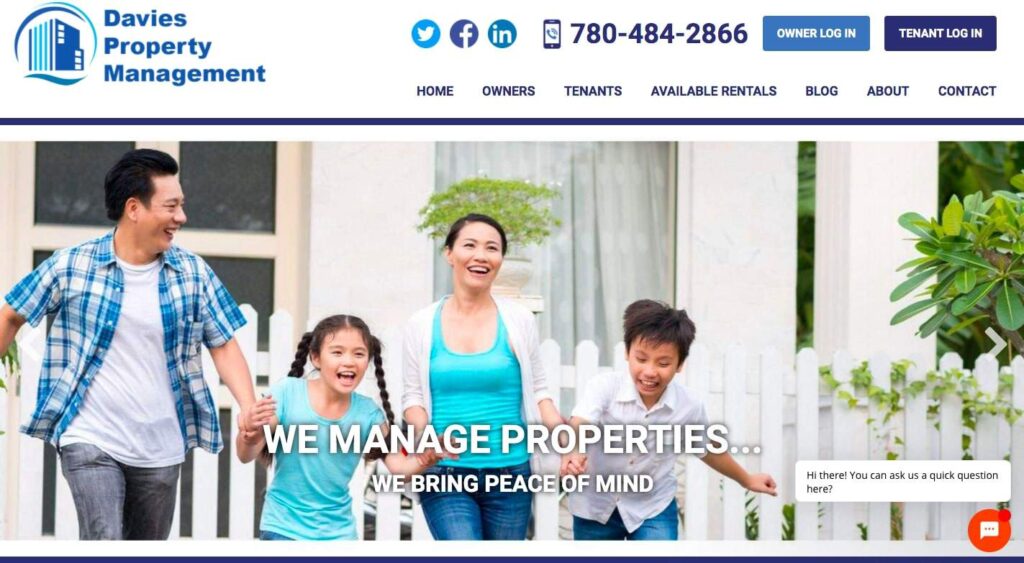 Davies Property Management's Homepage