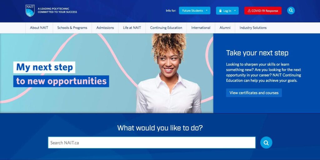 Northern Alberta Institute of Technology (NAIT)'s Homepage