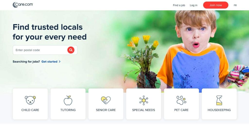 Care.com's Homepage