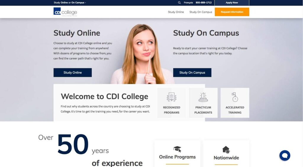 CDI College's Homepage