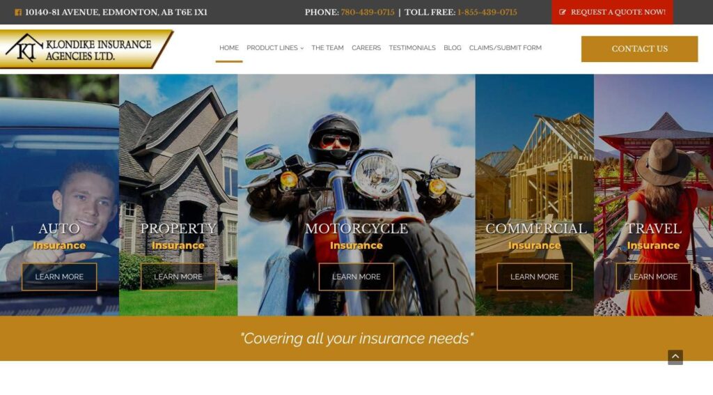Melanie Yakumchuk of Klondike Insurance's Homepage
