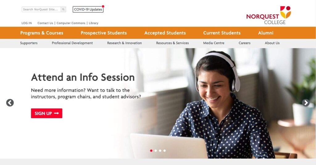 Norquest College's Homepage