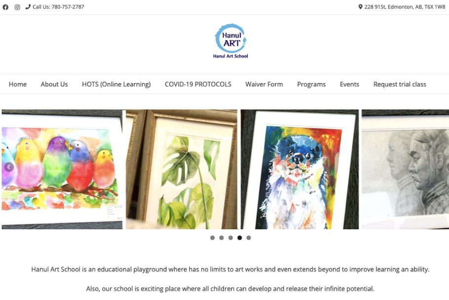 Hanul Art School's Homepage