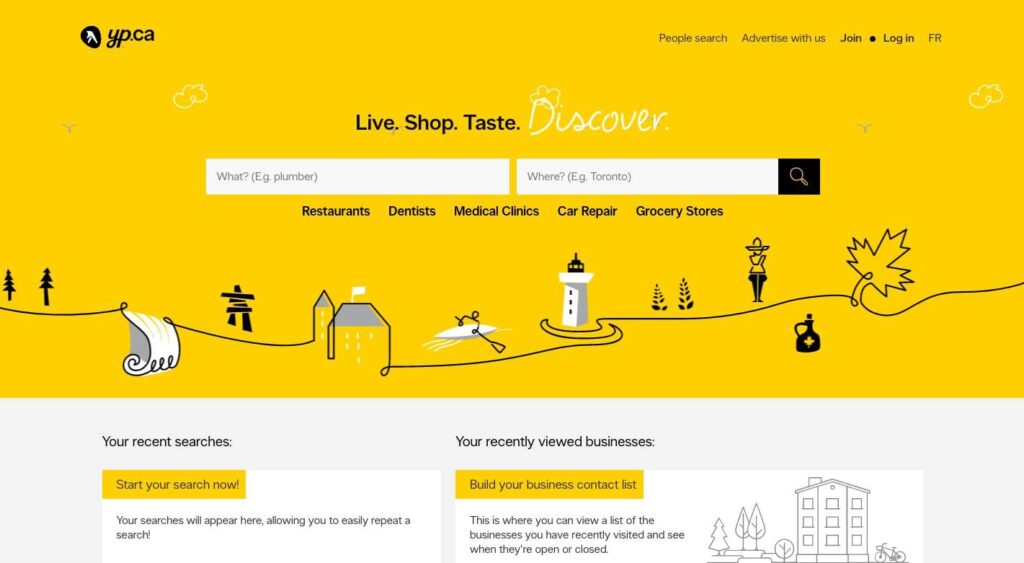 Yellow Pages Canada's Homepage