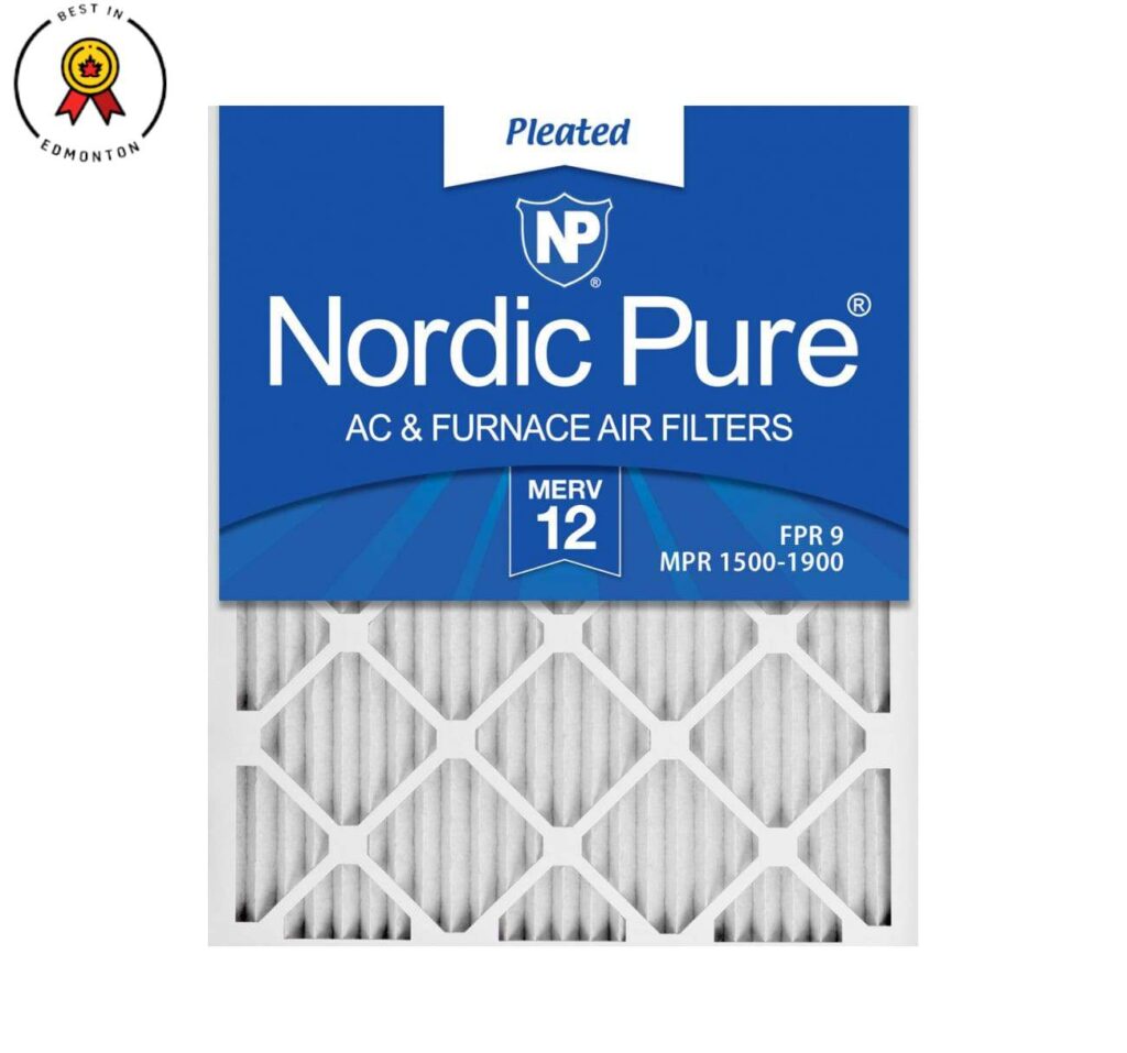 Nordic Pure Pleated MERV 12 AC & Furnace Air Filter